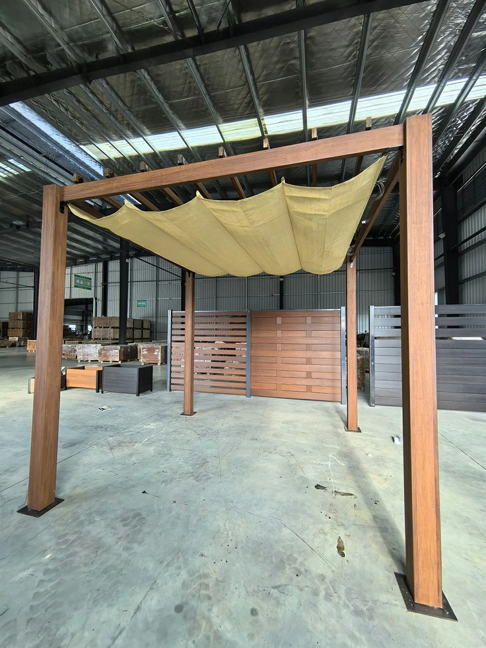 Bambus kalesje for pergola